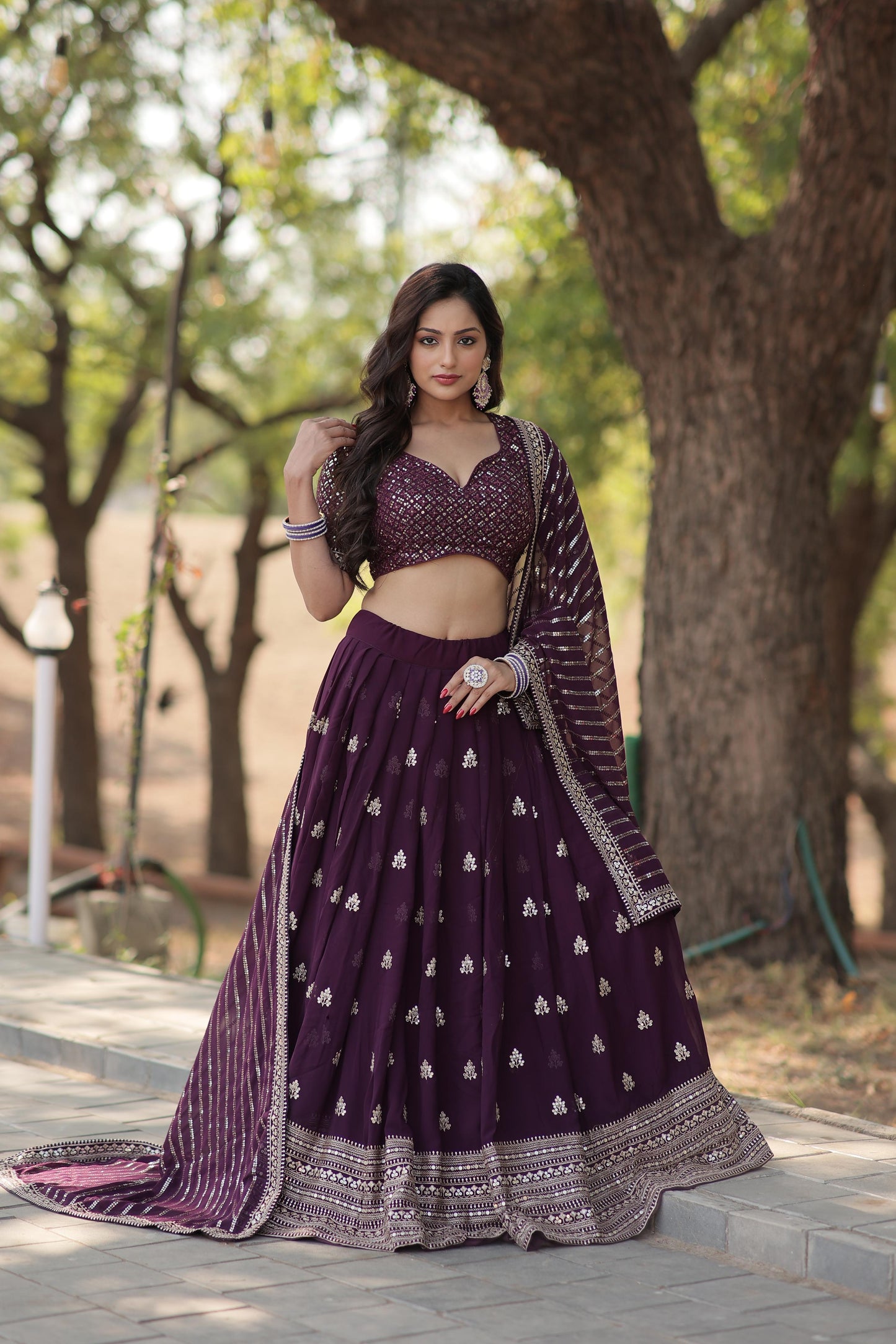 FAUX BLOOMING LEHENGA