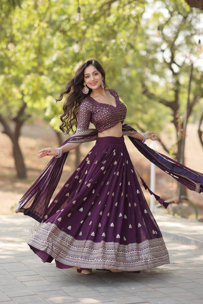 FAUX BLOOMING LEHENGA