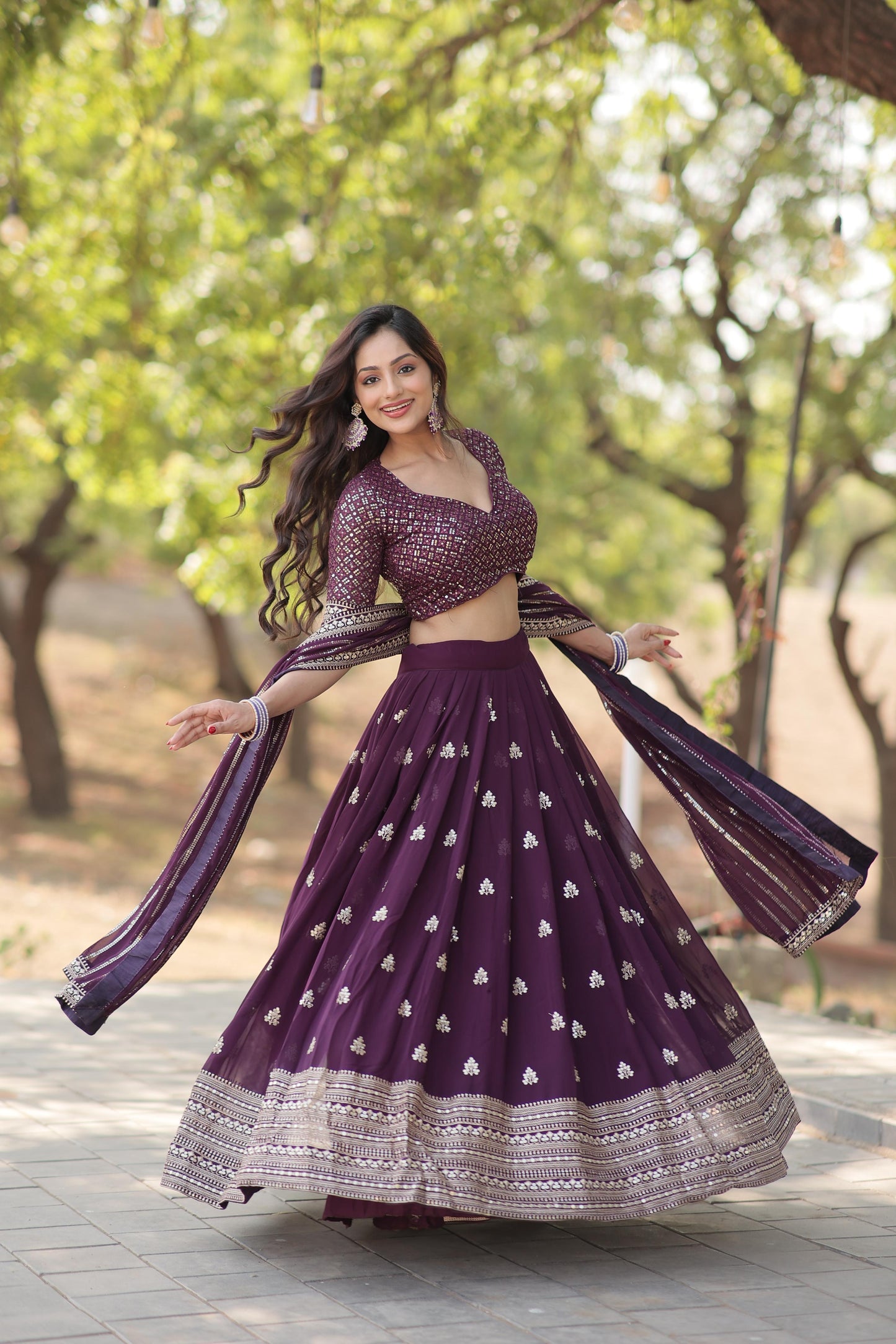 FAUX BLOOMING LEHENGA