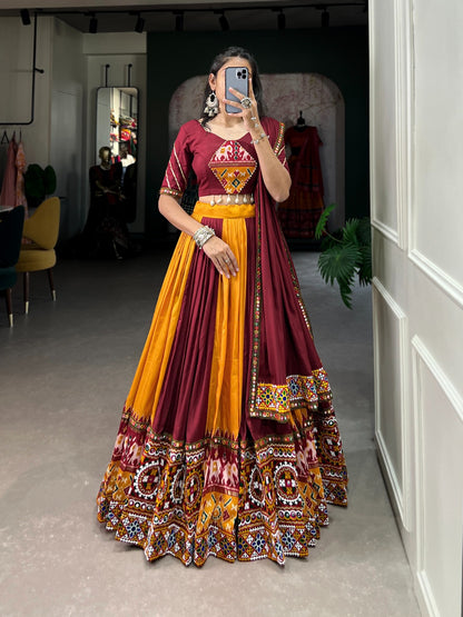 RAYON PRINTED LEHENGA