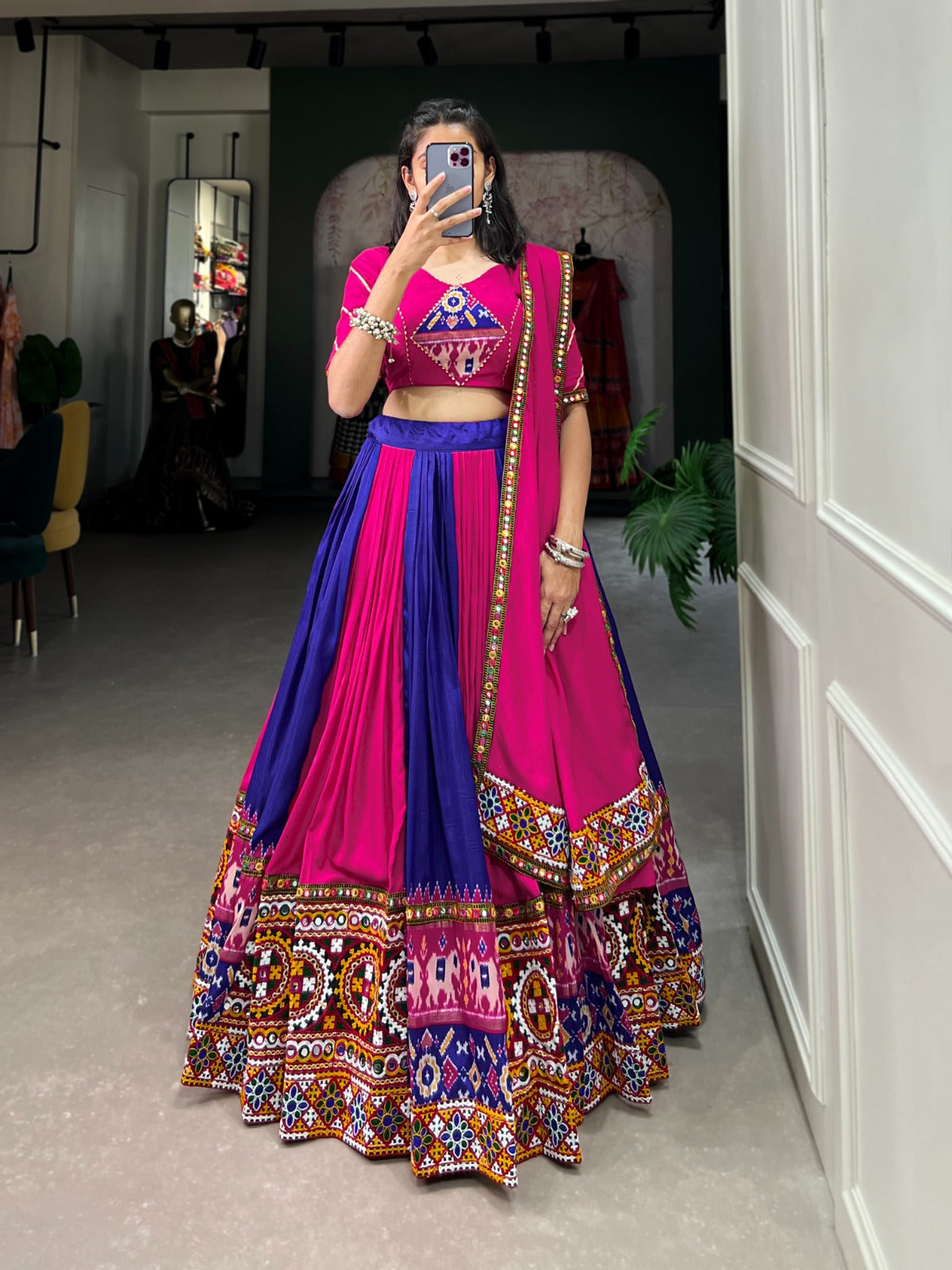 RAYON PRINTED LEHENGA