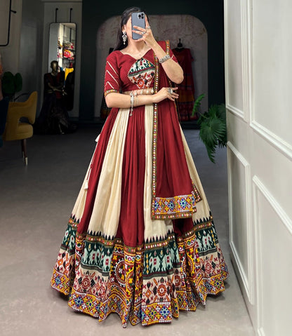 RAYON PRINTED LEHENGA