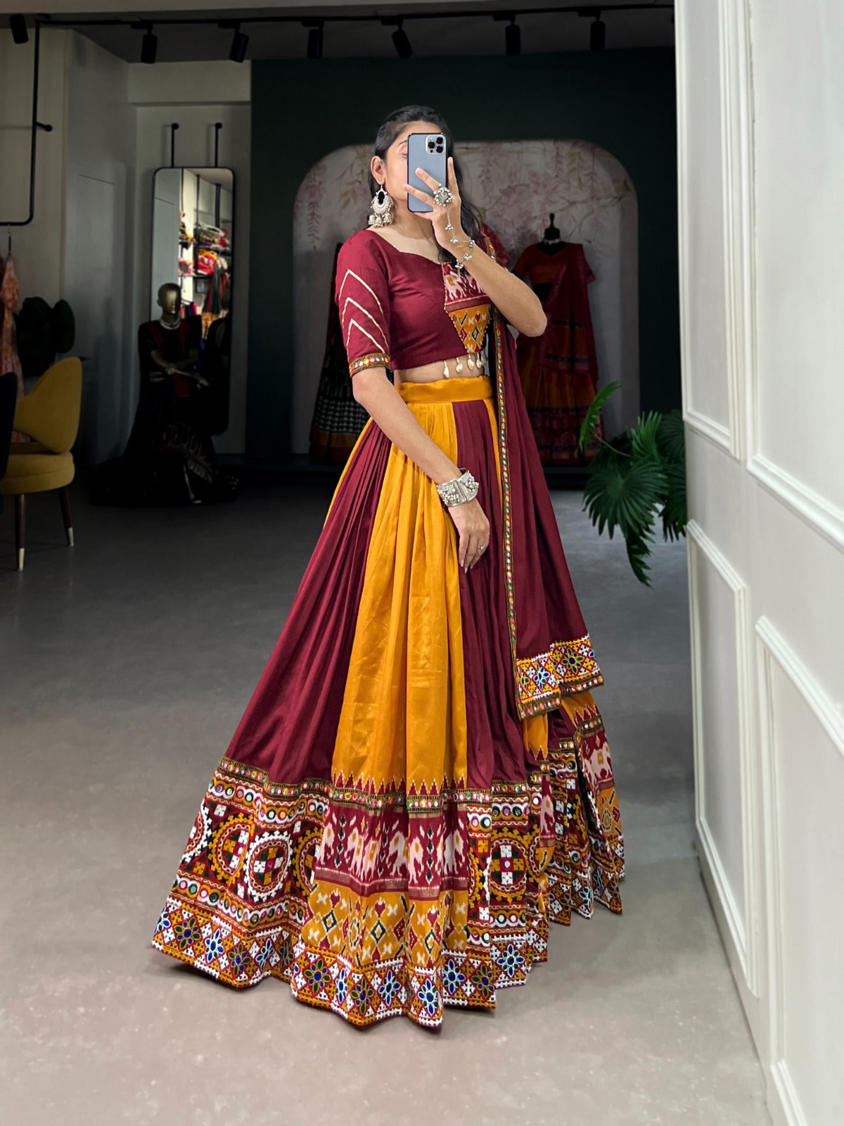 RAYON PRINTED LEHENGA