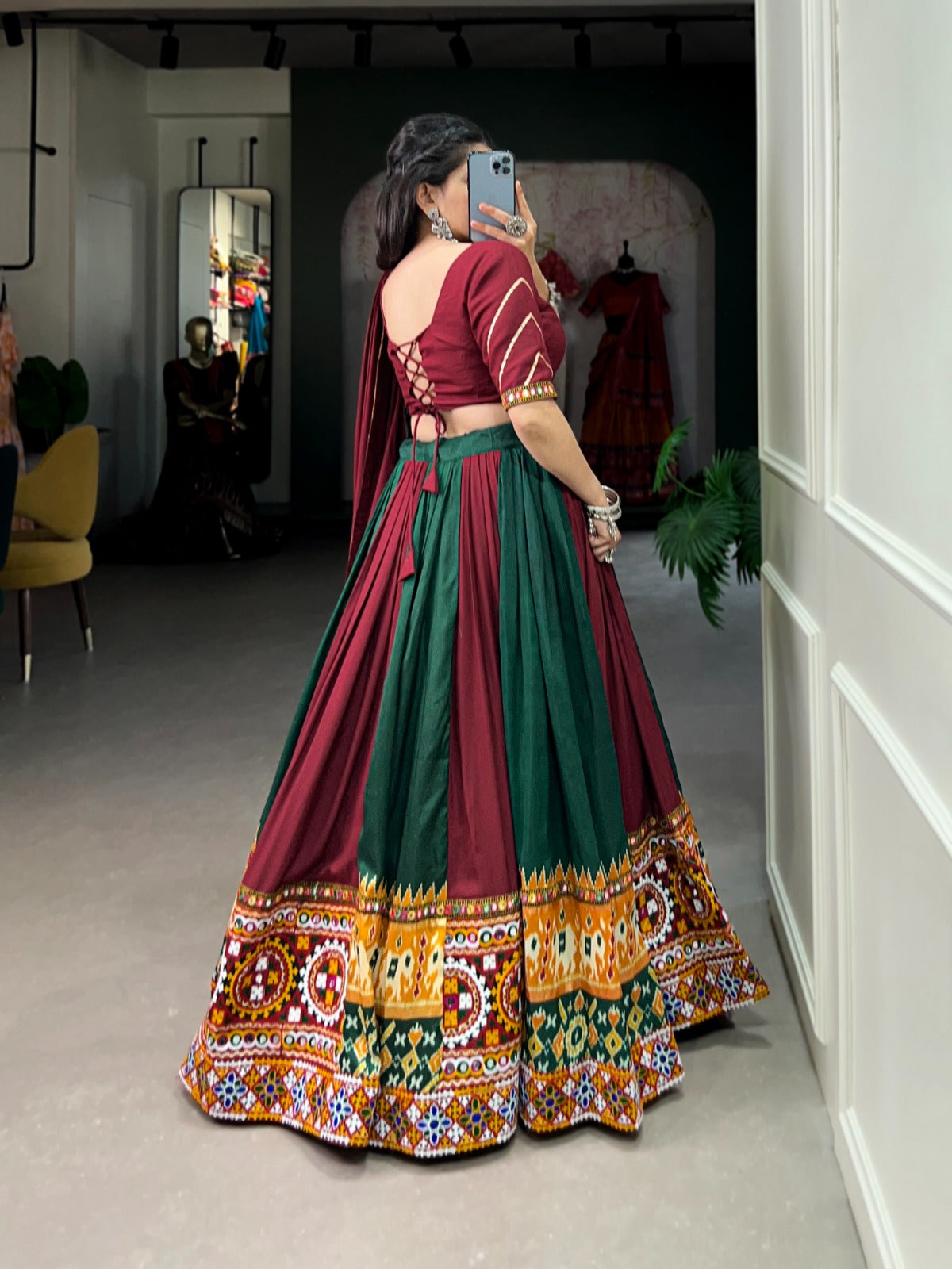 RAYON PRINTED LEHENGA