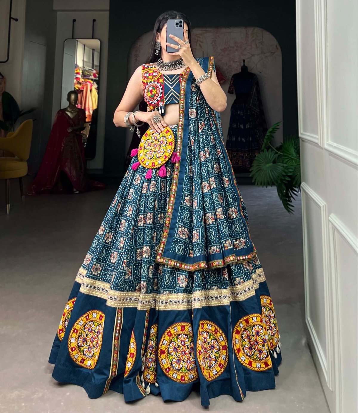 RAYON NAVRATRI LEHENGA