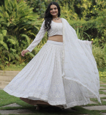 WHITE MAGIC LEHENGA