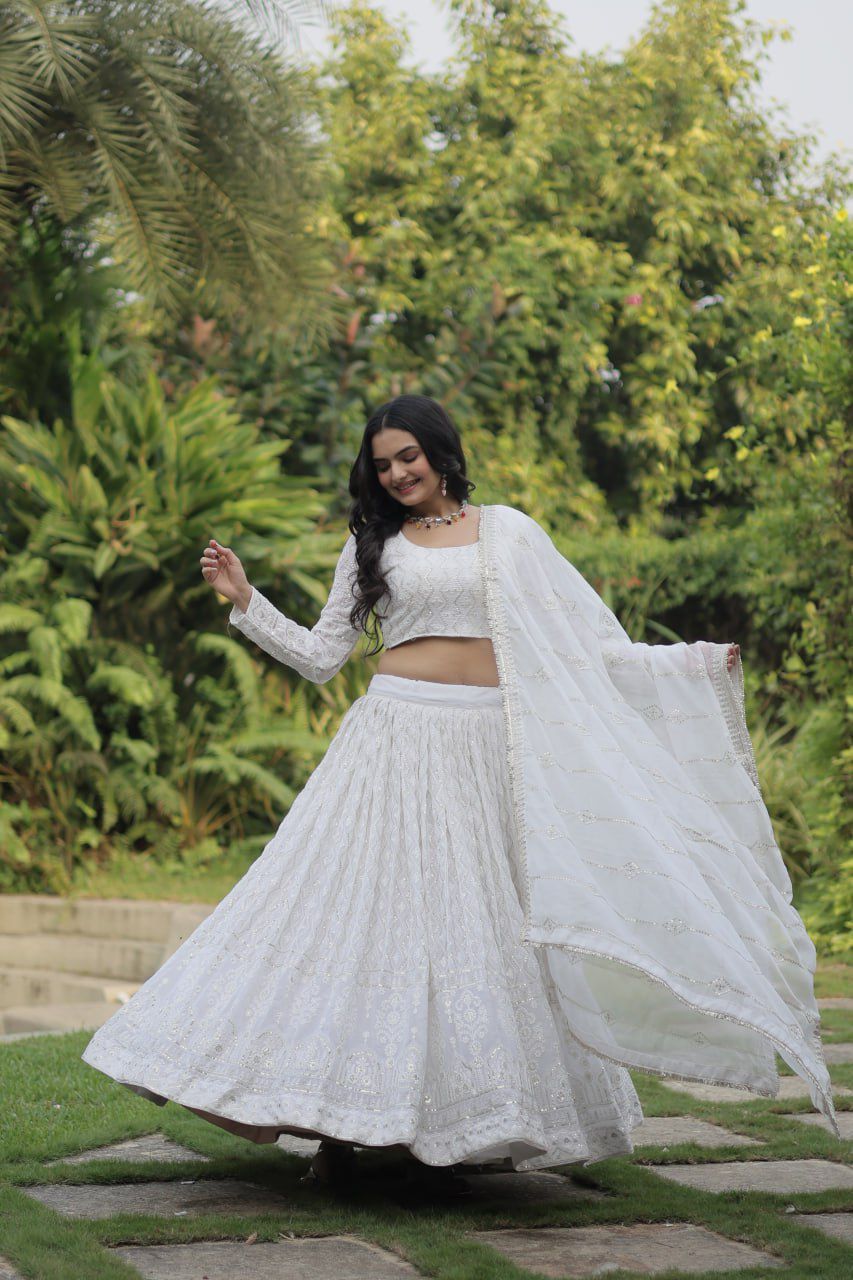 WHITE MAGIC LEHENGA