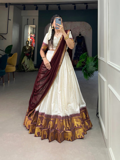 CHEX WITH ZARI LEHENGA