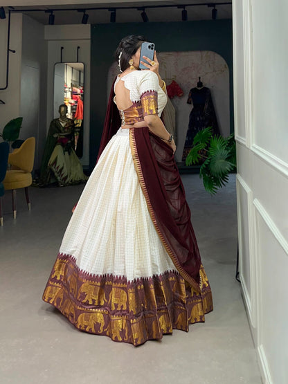 CHEX WITH ZARI LEHENGA