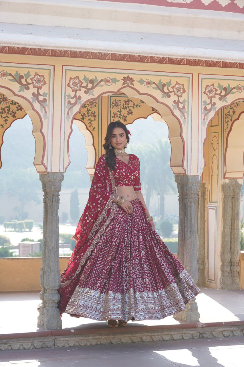 SEQUINE LUXE LEHENGA