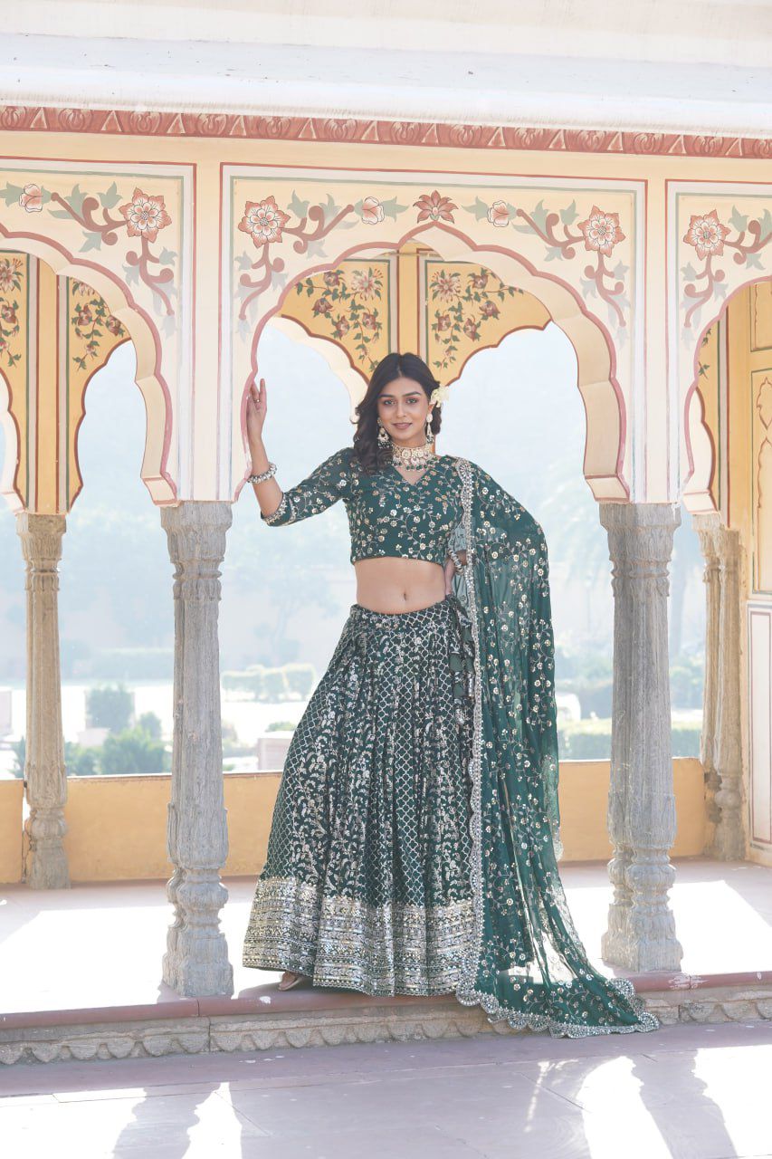 SEQUINE LUXE LEHENGA