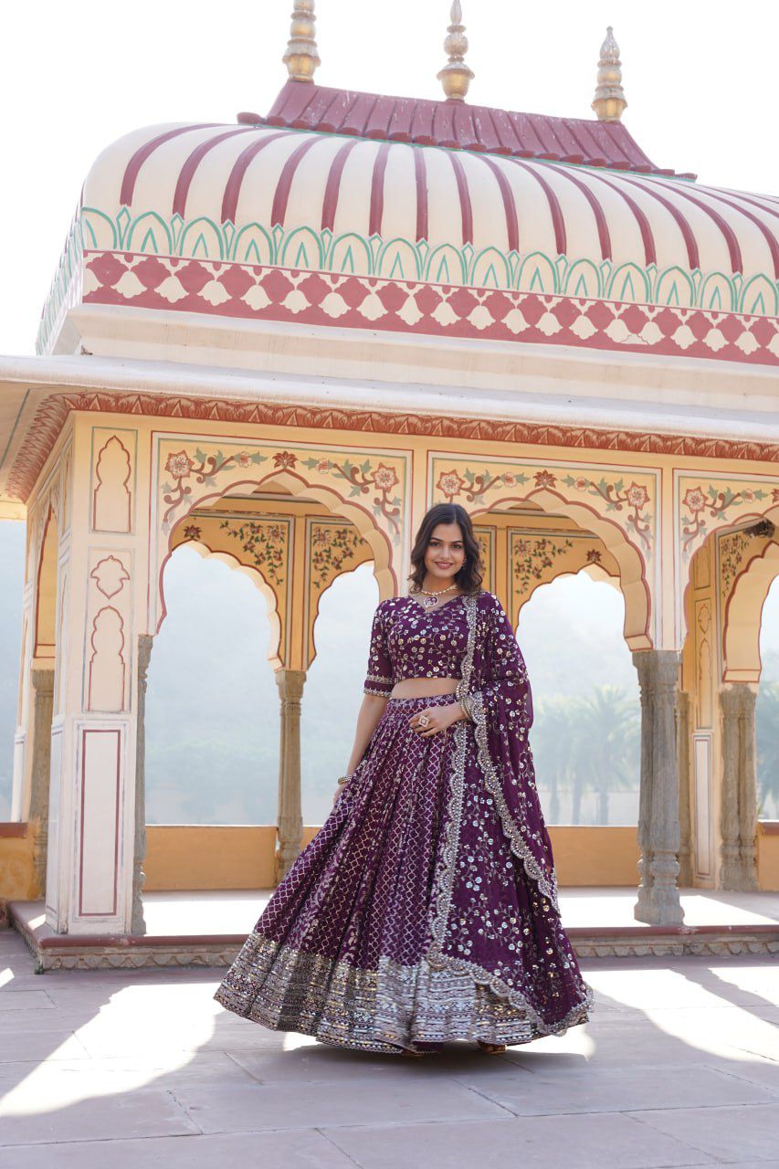 SEQUINE LUXE LEHENGA