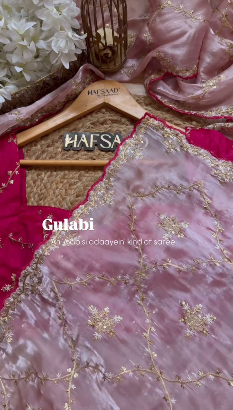 Baby Pink Heavy Zimmy Chu Saree