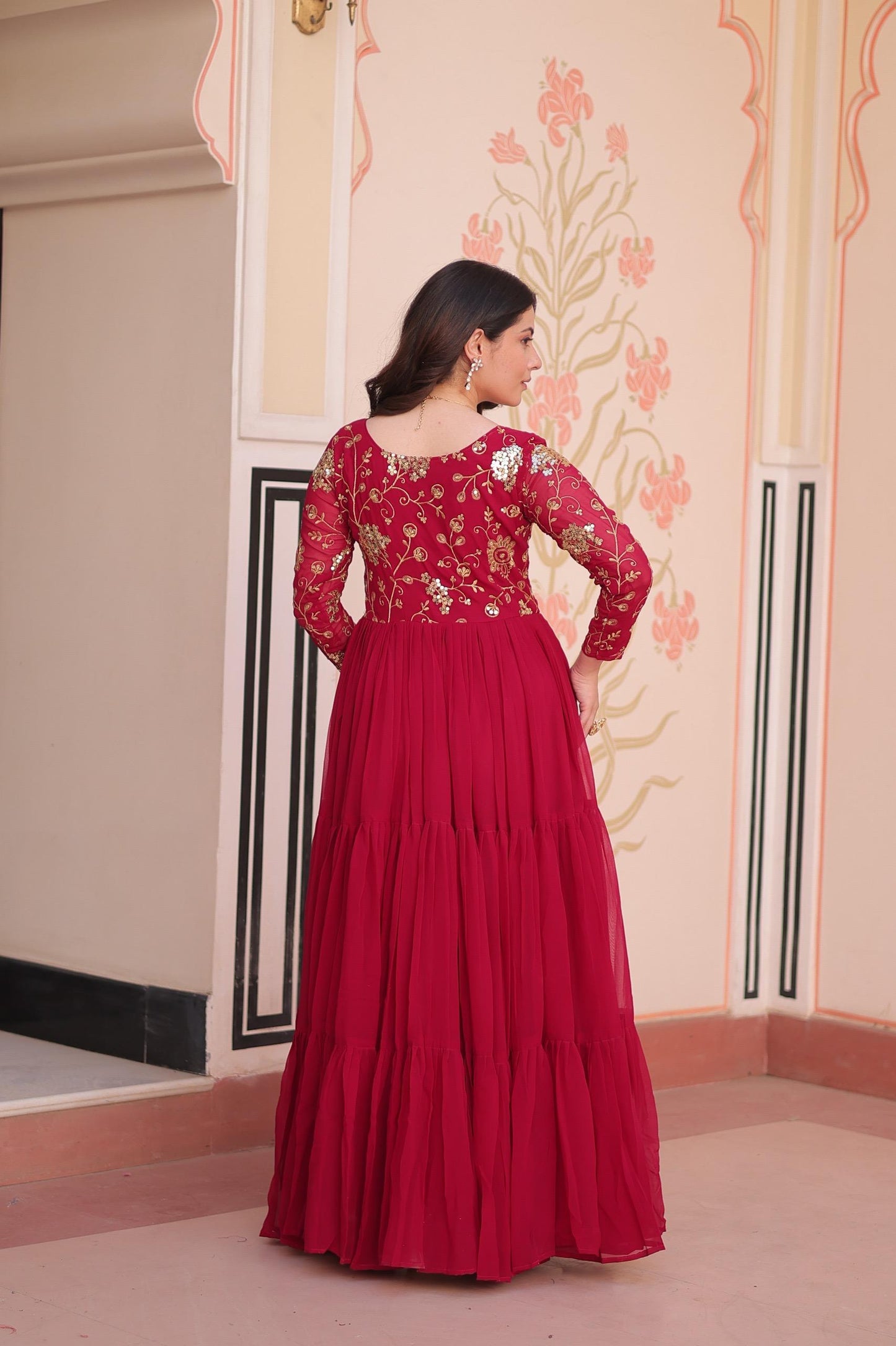 Rani Faux Blooming  Zari Work Gown