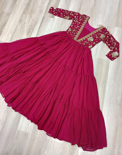 Rani Faux Blooming  Zari Work Gown