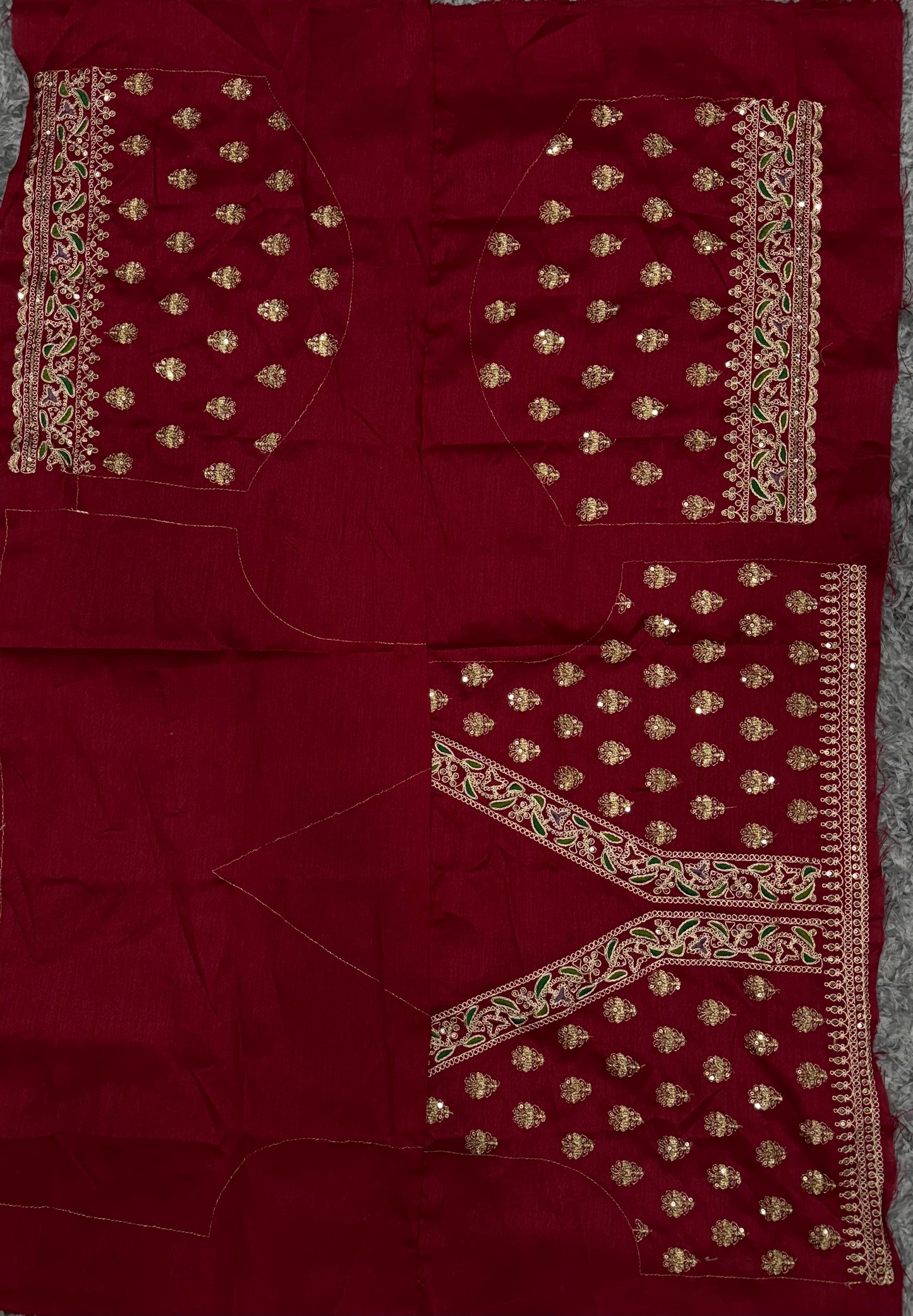 Off White Soft Twill with Banarasi Crush Saree