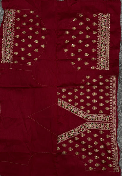 Off White Soft Twill with Banarasi Crush Saree