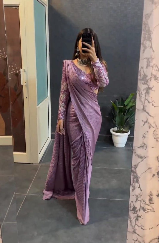 HEAVY CRUSH SAREE