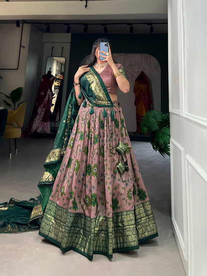 KALAMKARI PRINTED LEHENGA