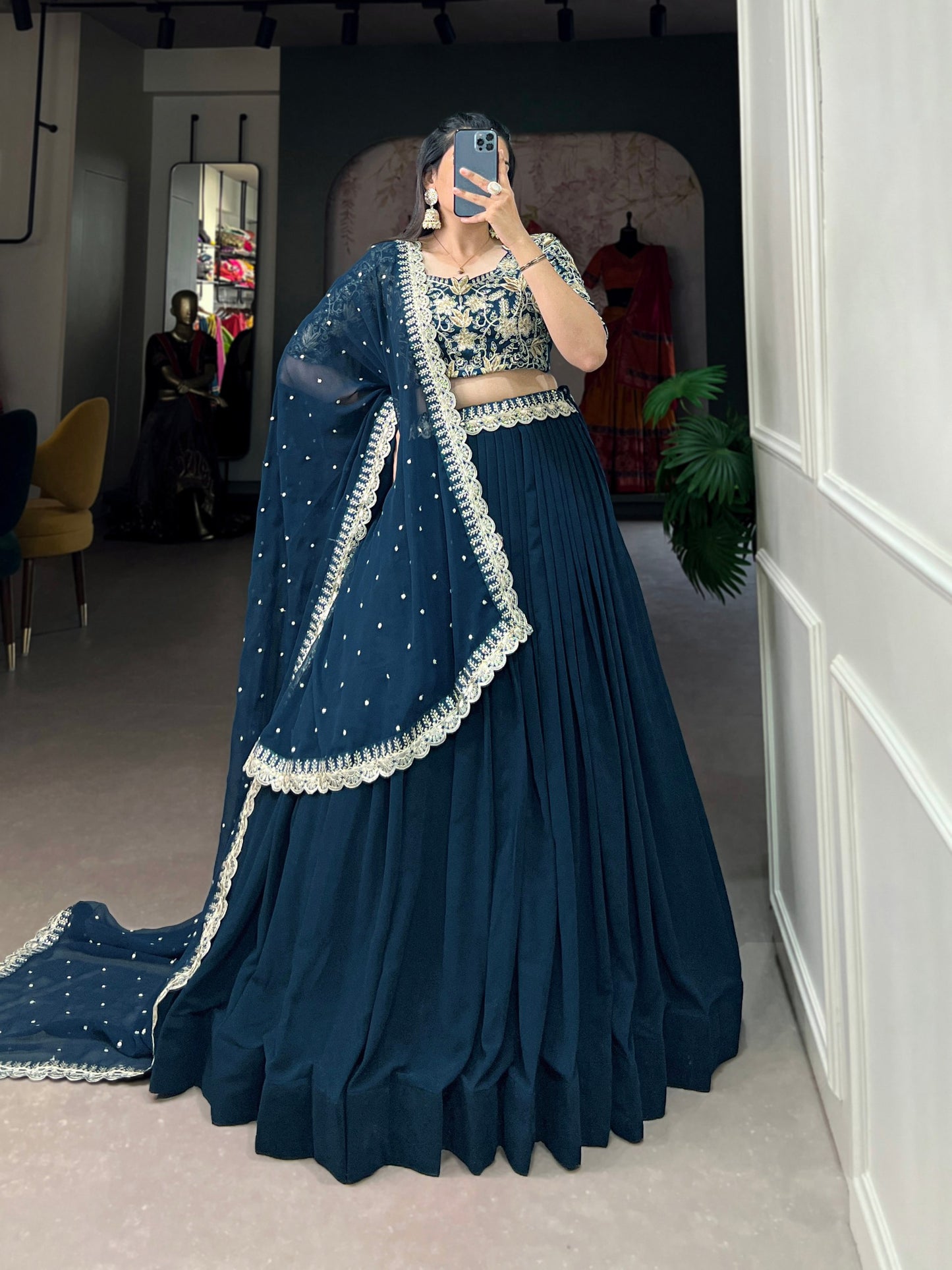 BELTED LEHENGA